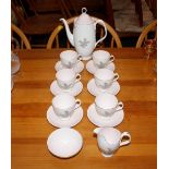 A Royal Albert "Sugar Candy" pattern coffee set