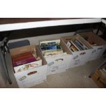 Four boxes of various books