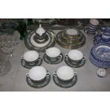 A quantity of Wedgwood "Asia" pattern dinnerware