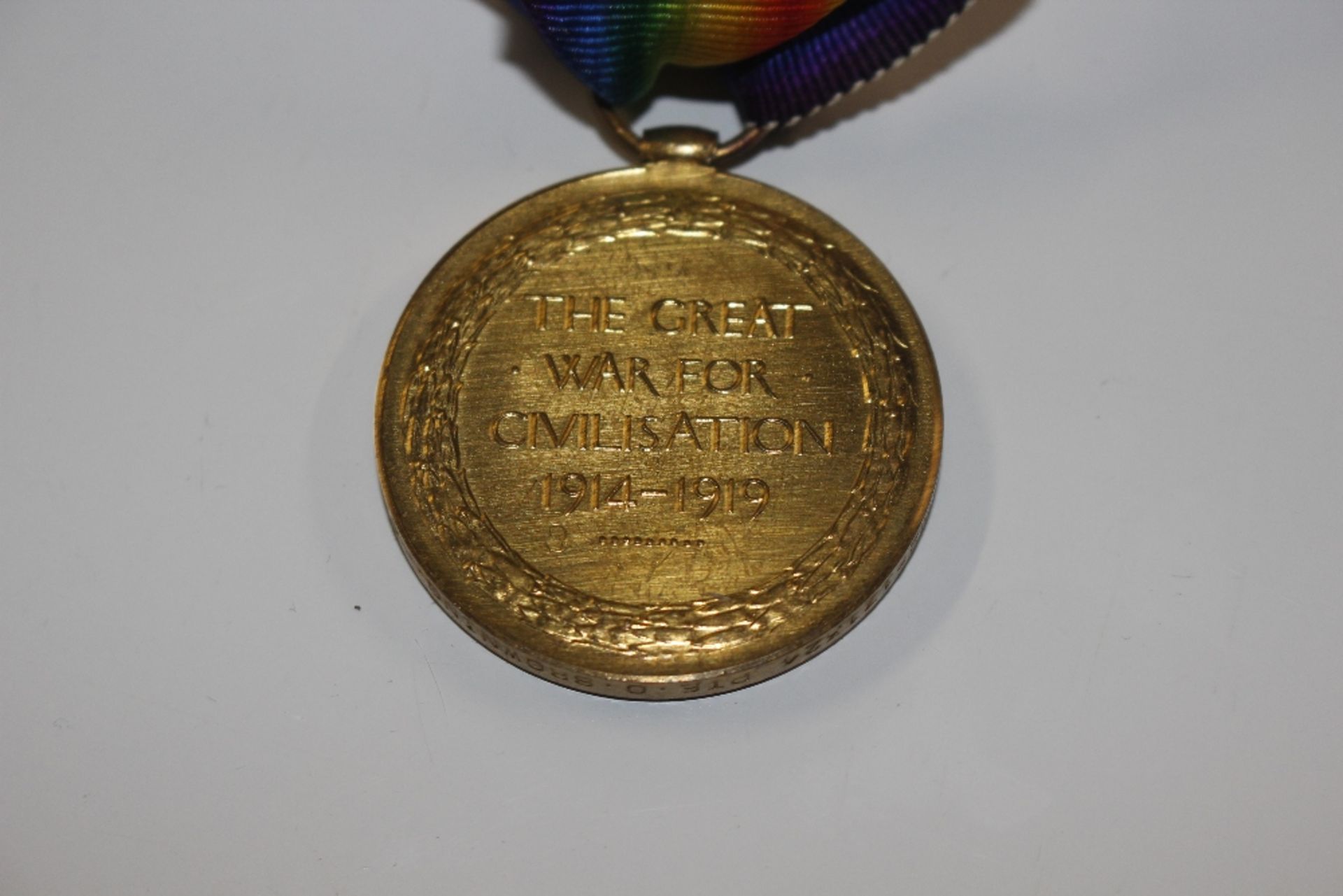 A case containing two WW1 medals, a WW1 artillery - Image 4 of 12