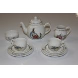 A Wedgwood child's tea set decorated with Peter Ra