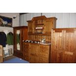 A stripped pine dresser made by James Hardy