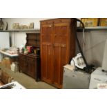 An oak panel door wardrobe