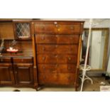 A 19th Century mahogany and brass in laid chest fi