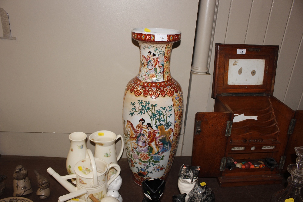 A large Chinese decorated baluster vase