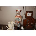 A large Chinese decorated baluster vase