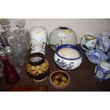 A small collection of various Studio pottery etc