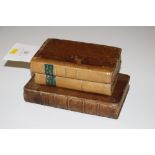 Three leather bound books