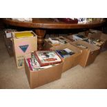 Seven boxes of railway and other books