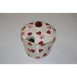 An Emma Bridgewater preserve pot and cover with he