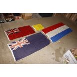 A quantity of various British flags