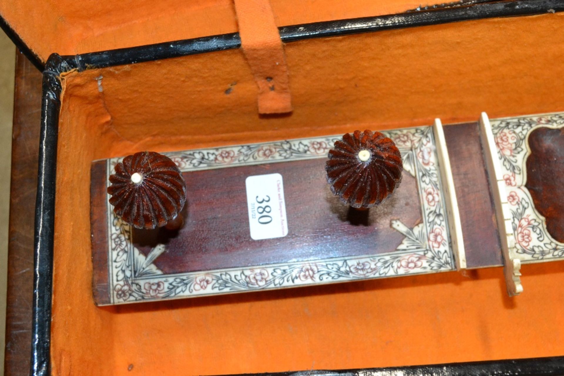 A Sitar in fitted case AF - Image 2 of 6