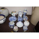A collection of various Oriental china to include