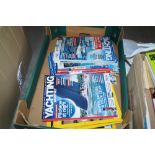 A box of yachting monthly magazines and National G