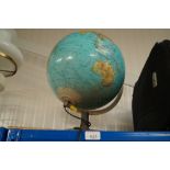 An illuminating world globe