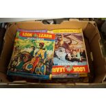 A box of Look and Learn magazines