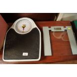 A set of Salter scales and a set of Weight Watcher