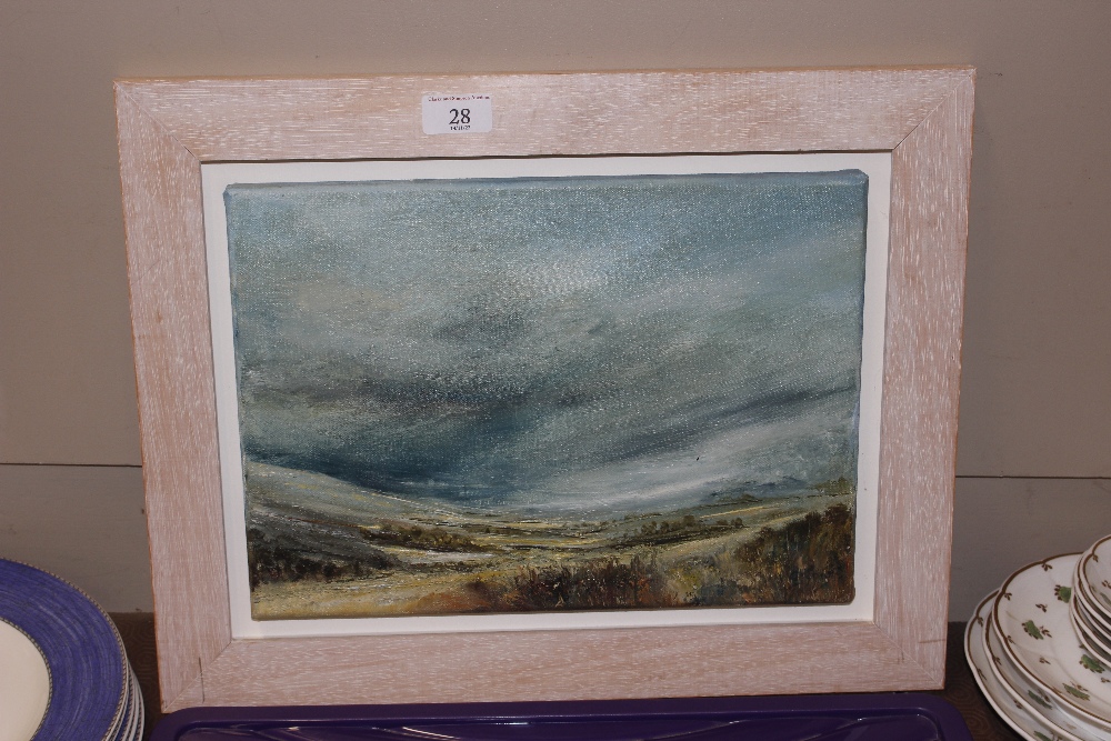 Susan Gray, North Yorks Moors scene, oil on canvas