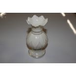 Six Belleek porcelain vases