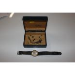 An Omega automatic Genevé gent's watch; a Rolex pa