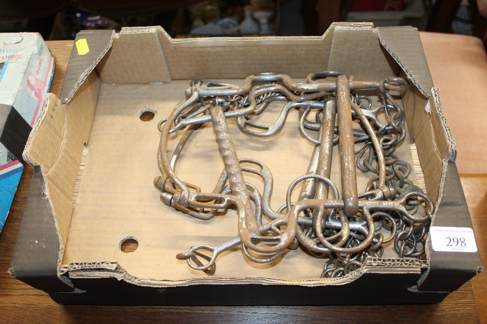 A box of horse bits