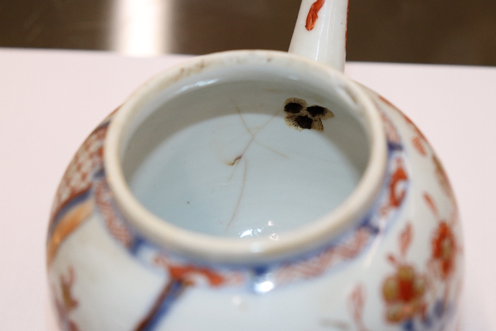 An 18th Century Chinese Imari tea pot with metal spout; and a similar example AF (2) - Image 12 of 12