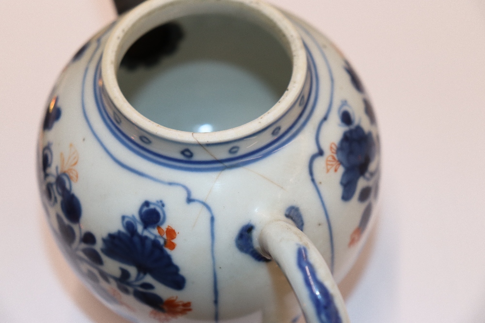 An 18th Century Chinese Imari tea pot with metal spout; and a similar example AF (2) - Image 5 of 12