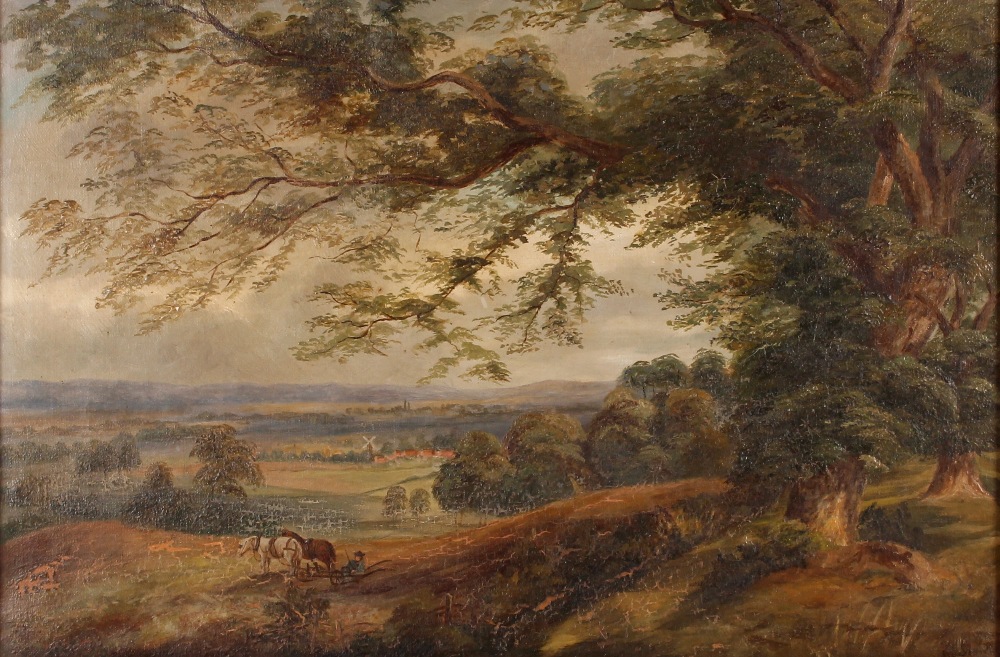 An English school 19th Century extensive landscape