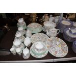 A quantity of Minton "Haddon Hall" tea and dinnerw