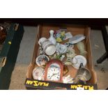 A box of various sundry glass and china to include