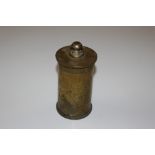 A heavy brass Trench Art shell case pot