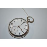 A Victorian silver fuseé watch by Alex Dallas Inve