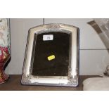 A plated framed mirror / photo frame marked MC Ag