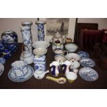 A quantity of various oriental porcelain to includ