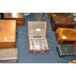 A vanity case and contents