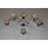 A small quantity of crested souvenir china includi