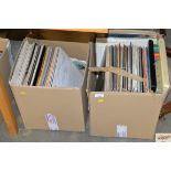 Two boxes of LPs