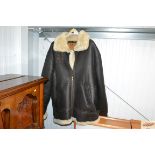 A Linea Pelle aviator jacket, size XL