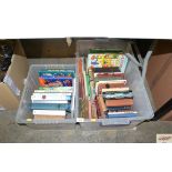 Two boxes of various books