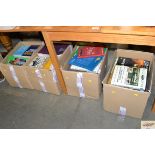 Four boxes of books to include Haynes manuals