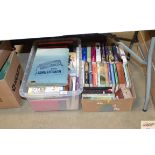 Two boxes of various books