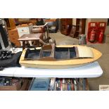 A model pond yacht hull of large size