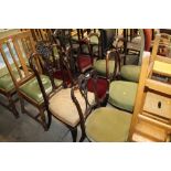 Eight various 19th Century chairs