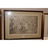 A black and white framed print entitled Dilettanti