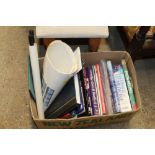 A box of various books maps etc.