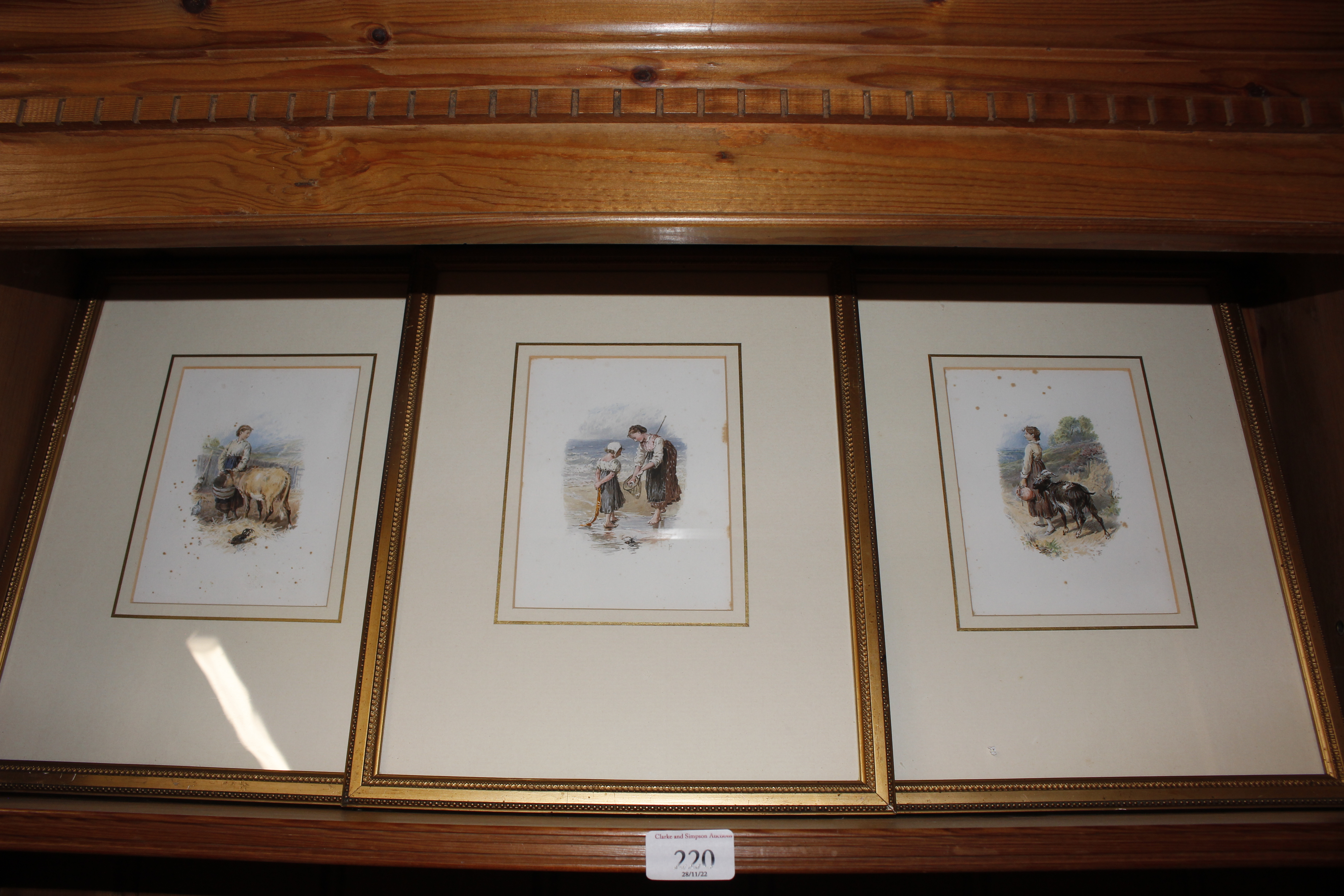 A set of twelve framed and glazed prints after Mil