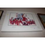 An England World Cup Winners 1966 print from the S