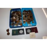 Two trays of various coinage