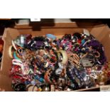 A large quantity of various costume jewellery