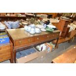 A walnut sideboard fitted three drawers (made from